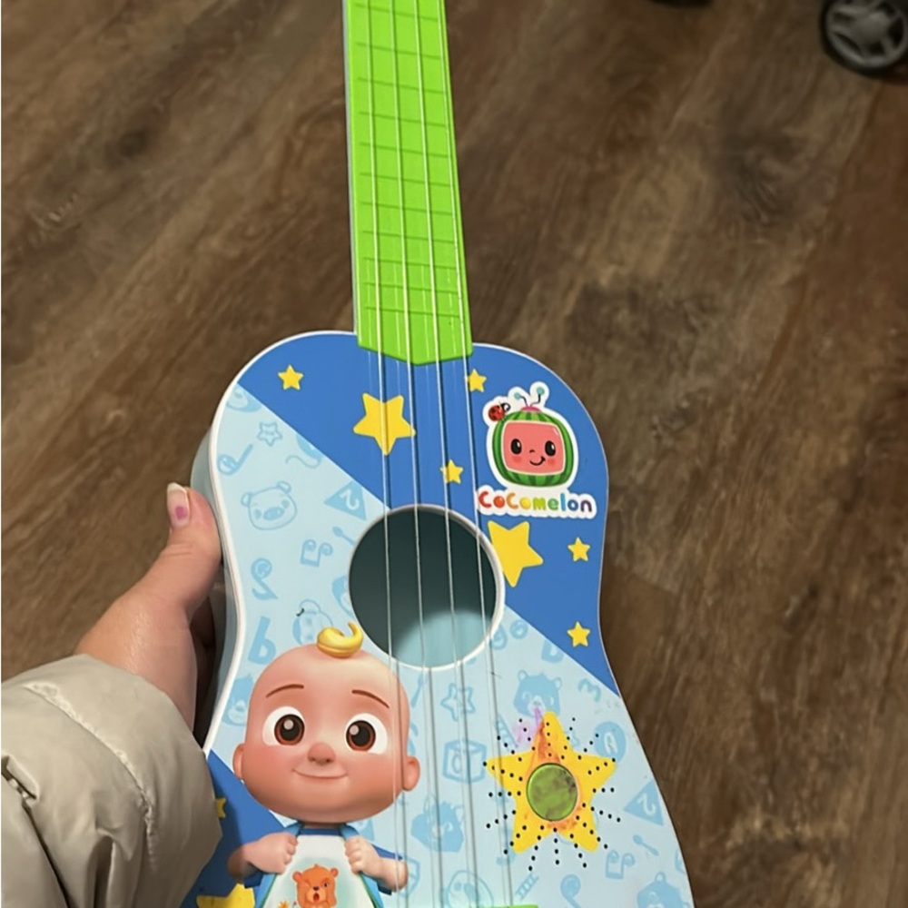 CoComelon Blue and Green Kids Toy Ukulele